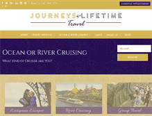 Tablet Screenshot of journeysofalifetimetravel.com